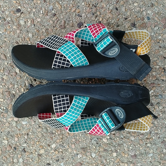 Chaco x Topo designs sandals mega Z/ Cloud colorful strap waterproof hiking - Picture 10 of 11